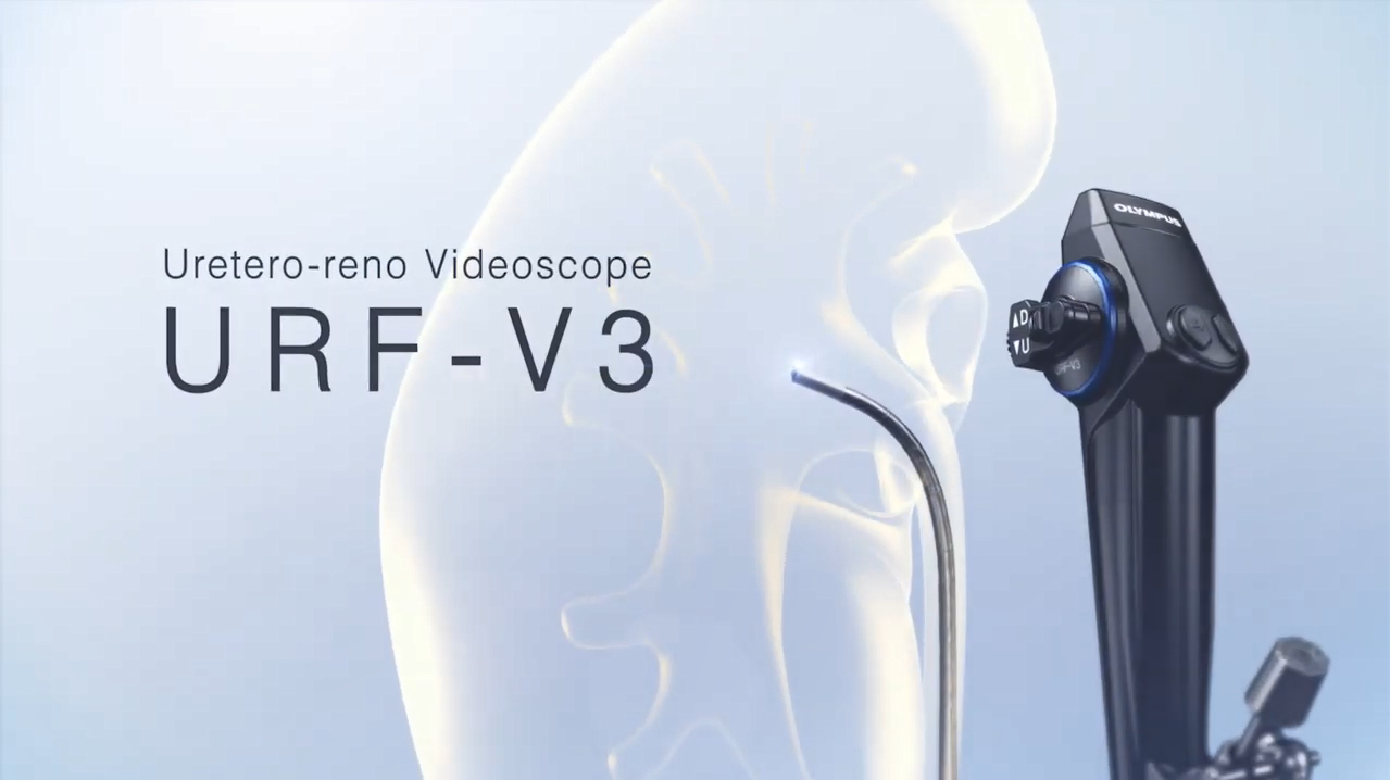 奥林巴斯电子输尿管镜URF-V3技术动画